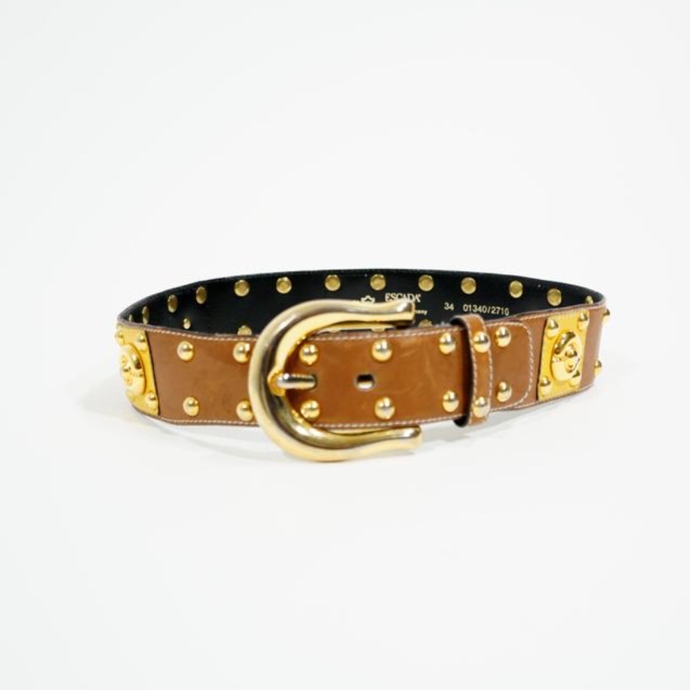 Escape Brown Studded Belt